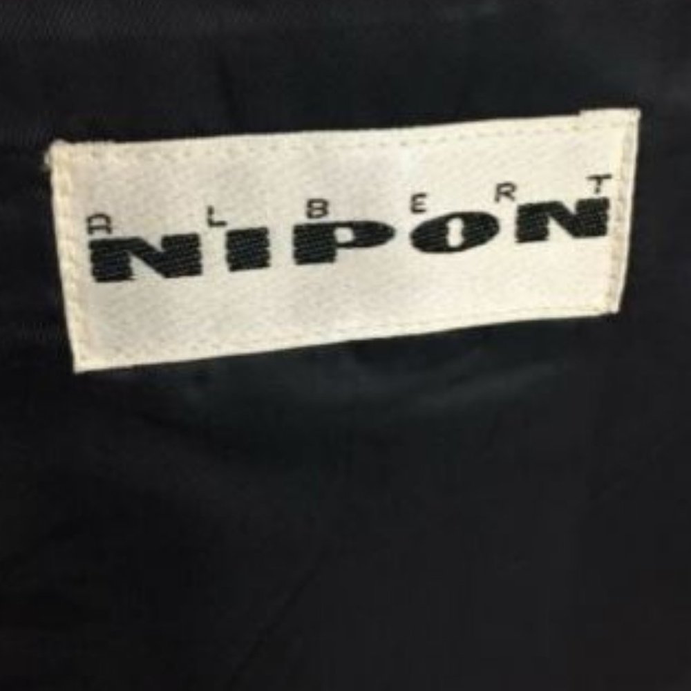 Albert Nipon Men's Dark Blue 2 Button Wool Long S… - image 7